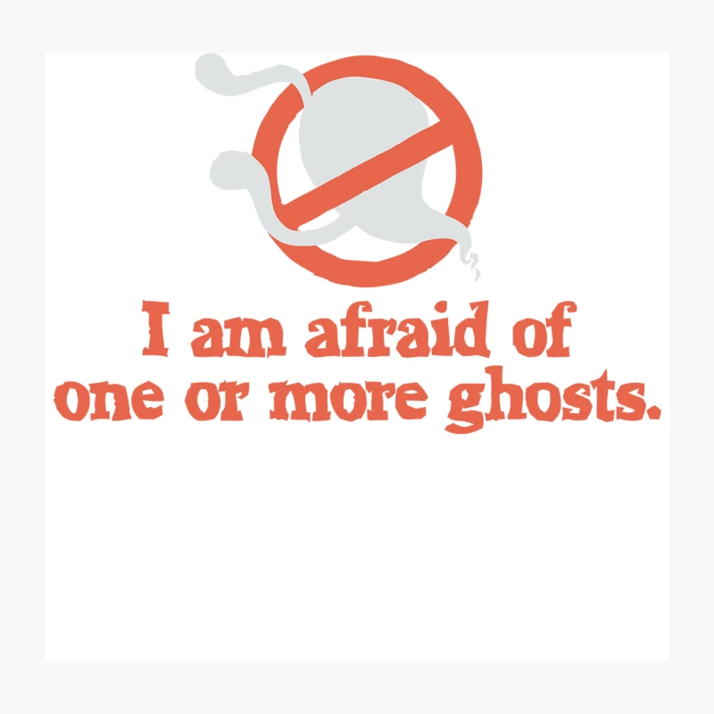 Humorous Ghost Phobia Graphic Throw Pillow