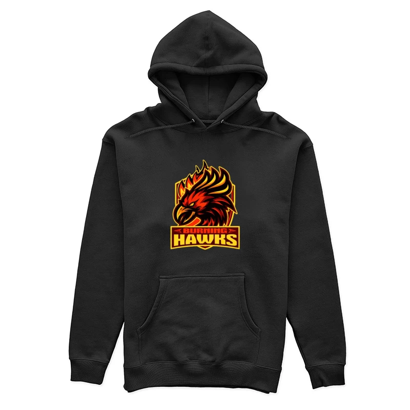 Logo de Burning Hawks en Feu Femme Sweat à capuche