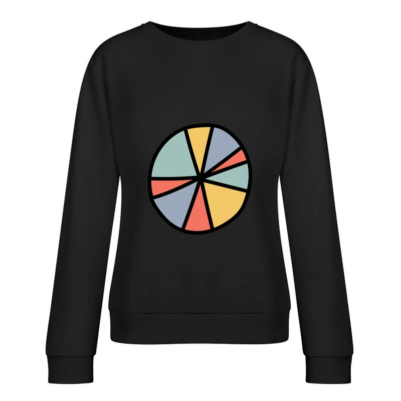Diagramme de pente coloré Femme Sweat-shirt à enfiler