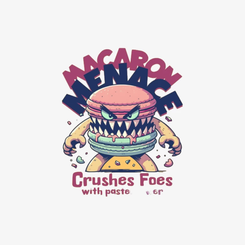 Macaron Menaçant Femme Sweat-shirt à enfiler