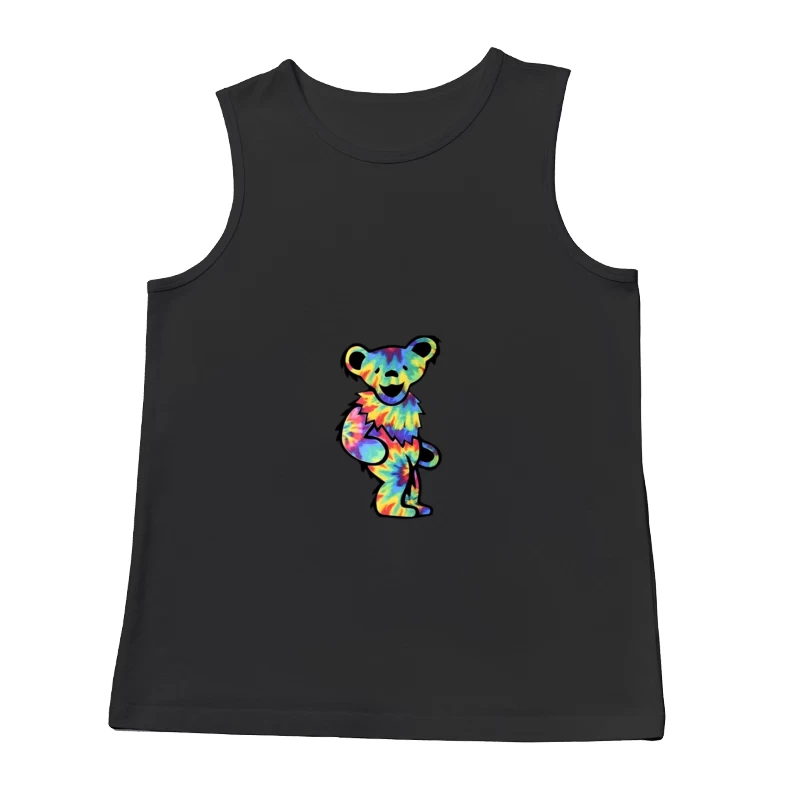 Buntes psychedelisches Bärendesign Herren Tanktops