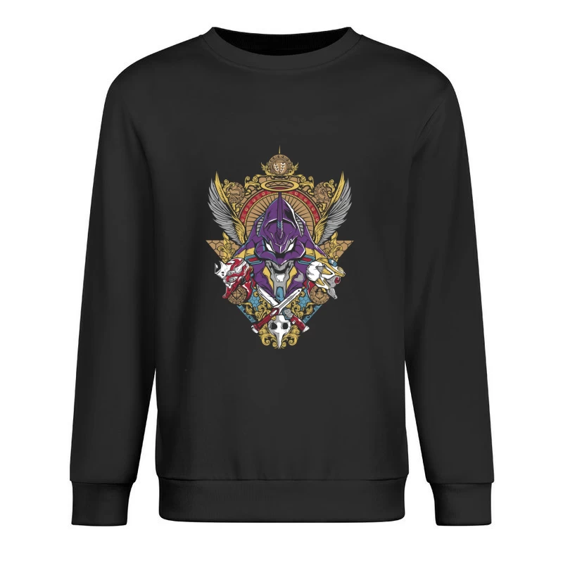 Fantasy Anime Character Illustration Male Pullover Sweatshirt