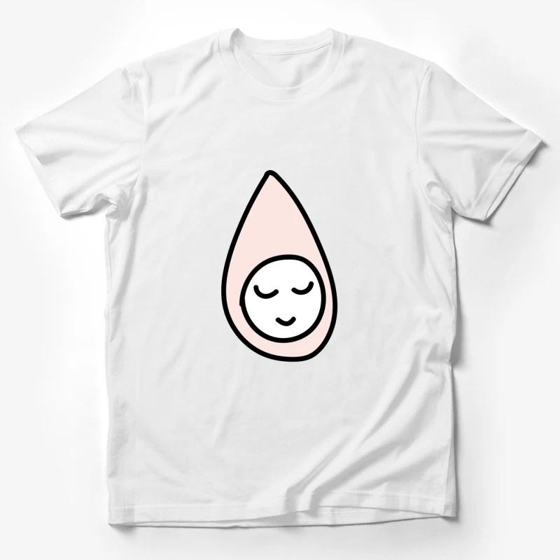 Goutte d'eau avec visage serein Homme T-Shirt