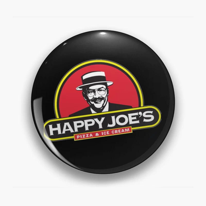 Happy Joe's Pizza & Ice Cream Vintage Restaurant Logo Pin