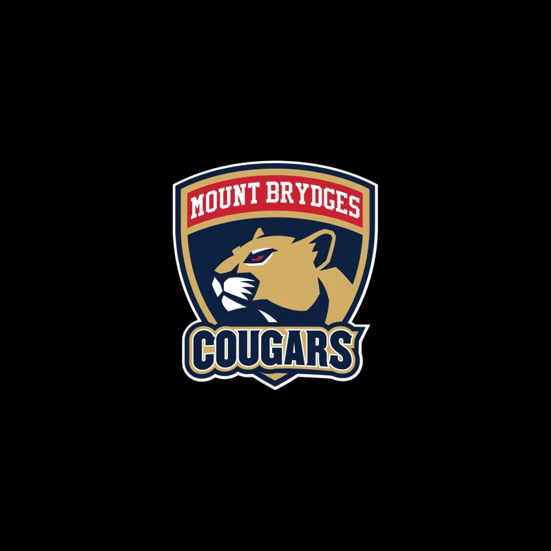 Mount Brydges Cougars Team Sports Logo Desk Mat