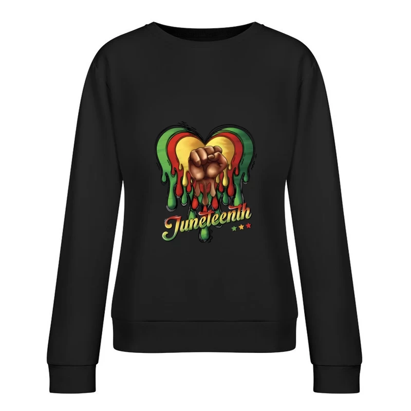 Juneteenth Feier Illustration Damen Pullover Sweatshirt