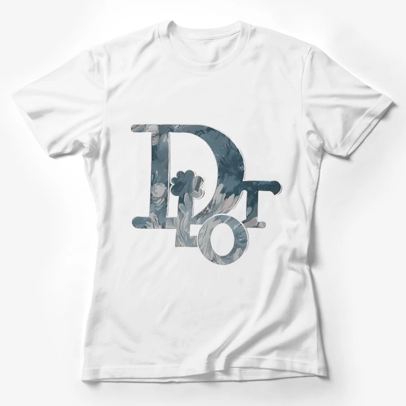 Abstraktes Logo mit Kleeblatt Damen T-Shirt
