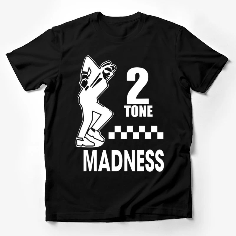 2 Tone Madness Band Logo with Dancing Mascot Male T-Shirt