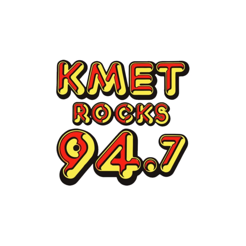 KMET 94.7 Retro Radio Tapestry