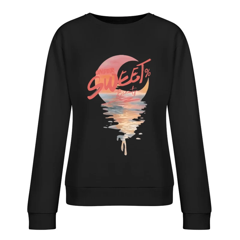 Sonnenuntergang am Meer Damen Pullover Sweatshirt