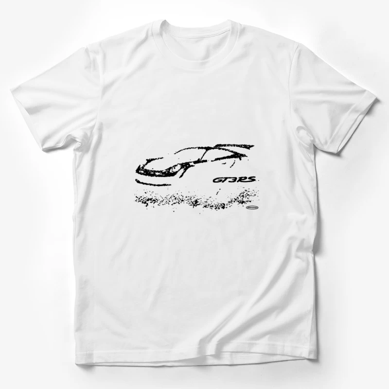 Illustration de voiture de course avec gazon Homme T-Shirt