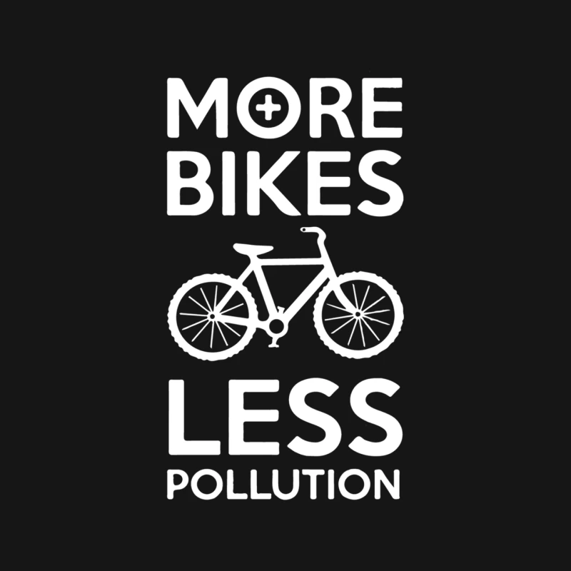 More Bikes Less Pollution Mouse Pad