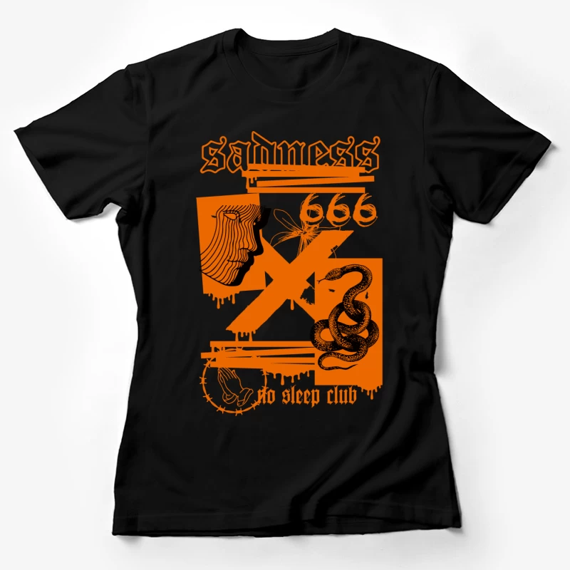 Symbolische Dunkelheit und Rebellion Damen T-Shirt