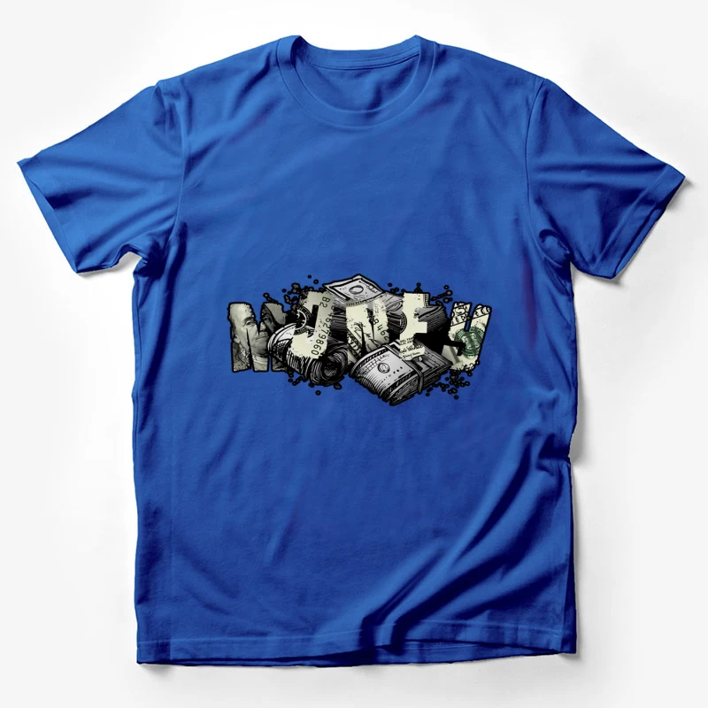 Money Illustration Male T-Shirt