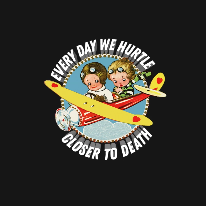 Every Day We Hurtle Closer To Death - Nihilist Statement Apparel Male Long Sleeve T-Shirt