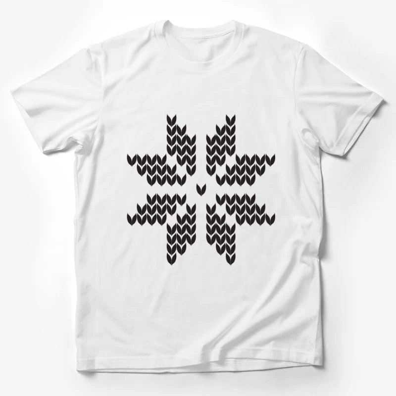 Motif Symétrique en Chevrons Homme T-Shirt
