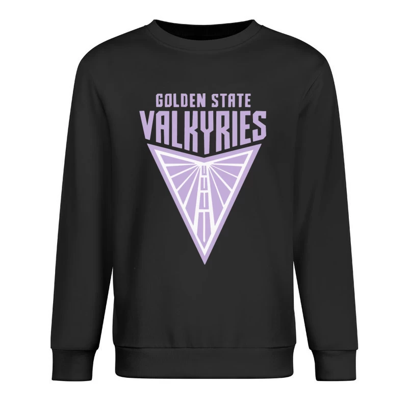 Golden State Valkyries Purple Triangle Logo Design Male Pullover Sweatshirt