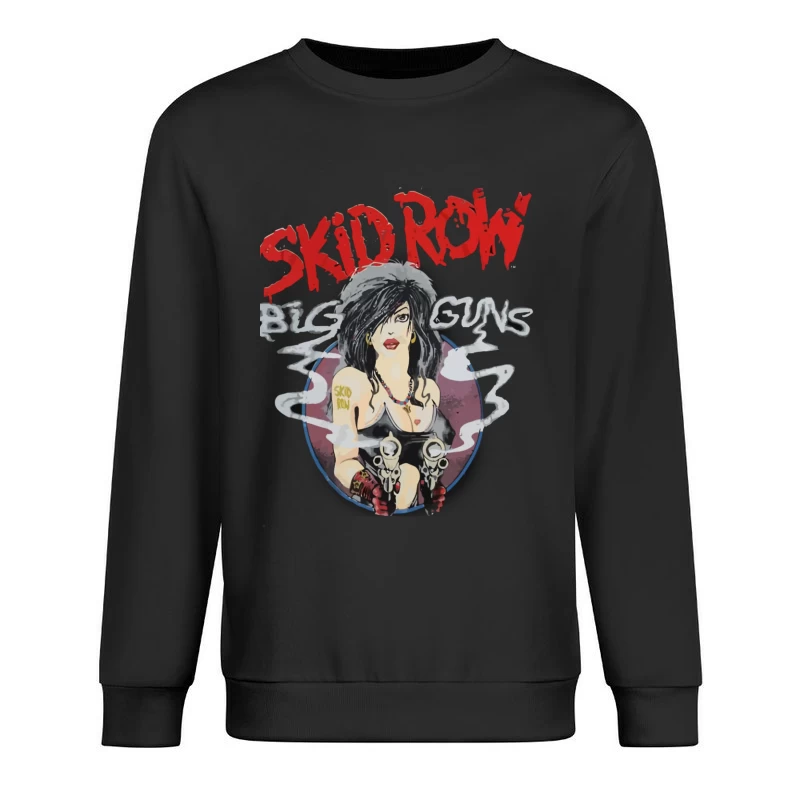 Skid Row Big Guns Vintage Rock Band Artwork Male Pullover Sweatshirt