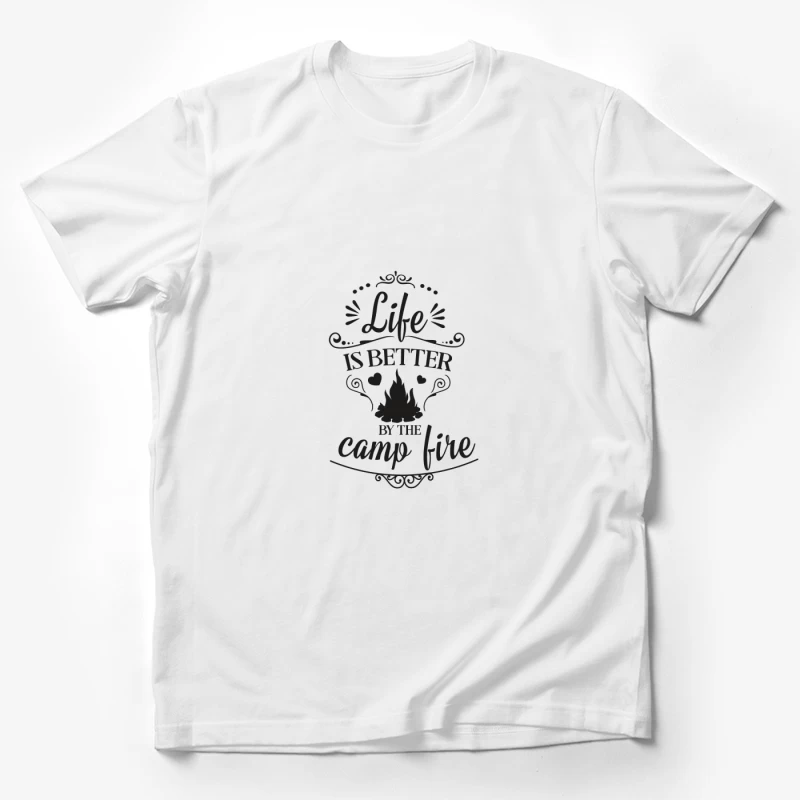 Vie autour du feu de camp Homme T-Shirt