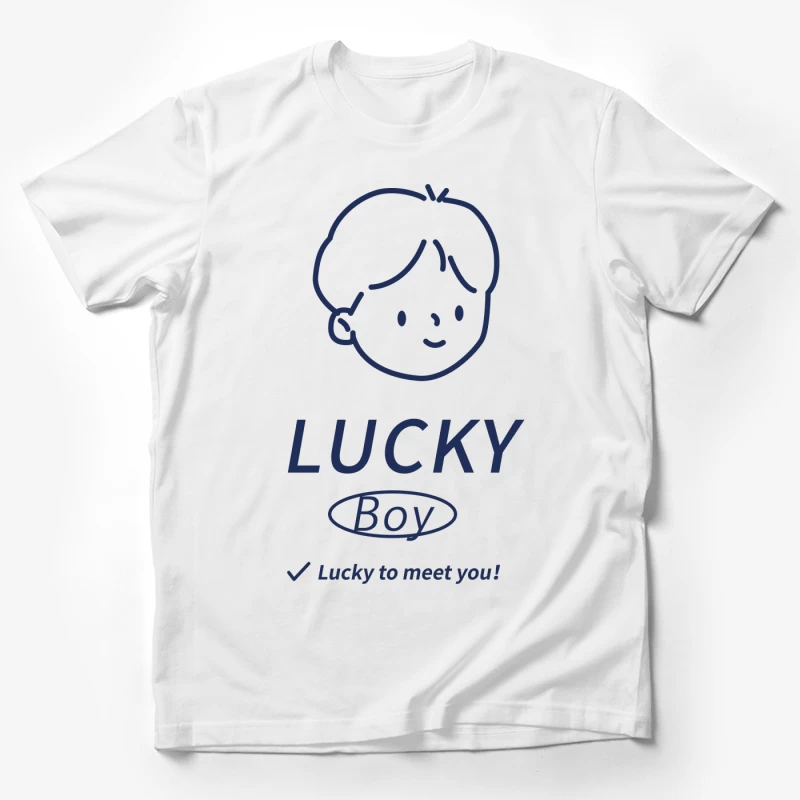 Glücklicher Junge Design Herren T-Shirt