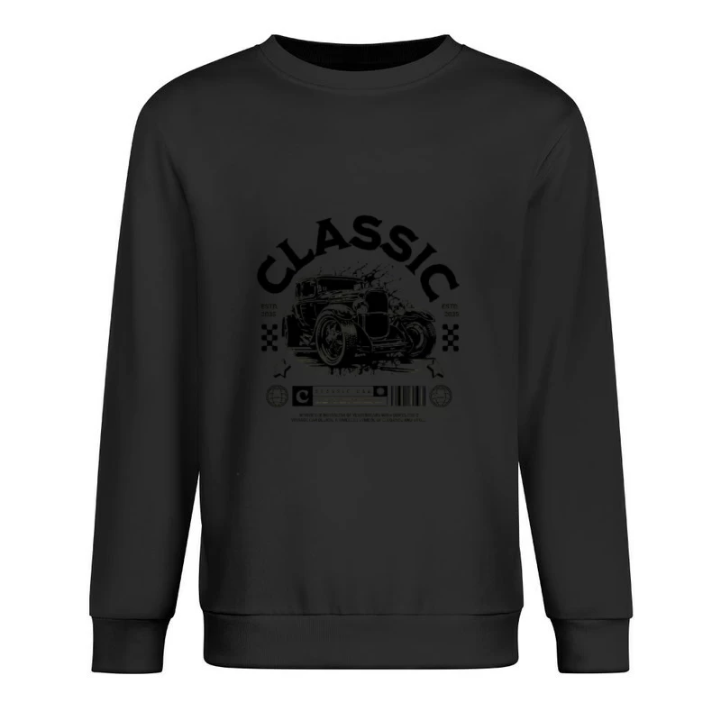 Klassisches Auto-Design mit Retro-Stil Herren Pullover Sweatshirt