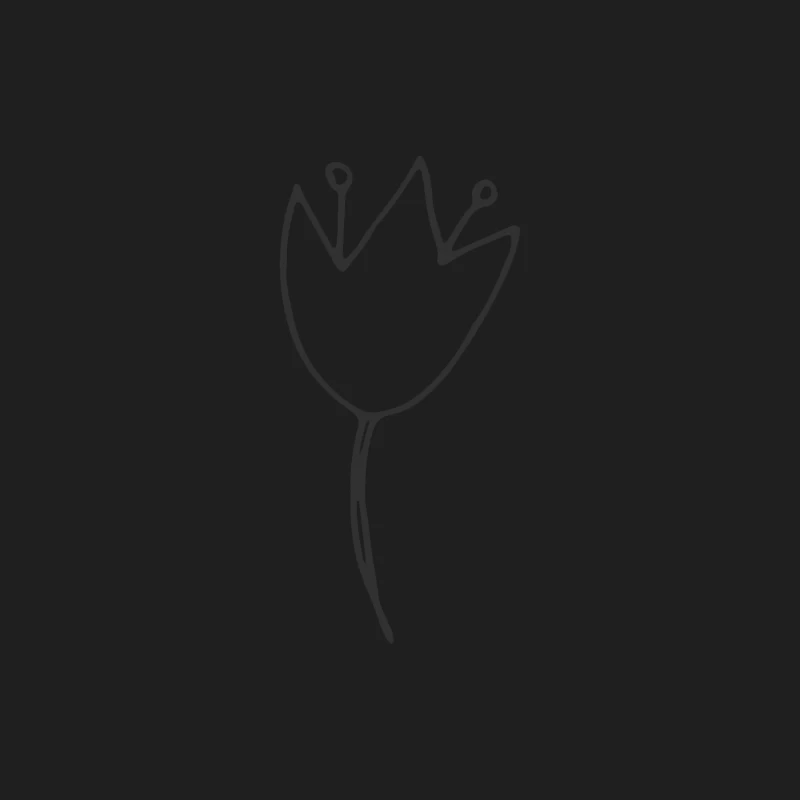 Fleur abstraite dessinée à la main Homme Débardeur
