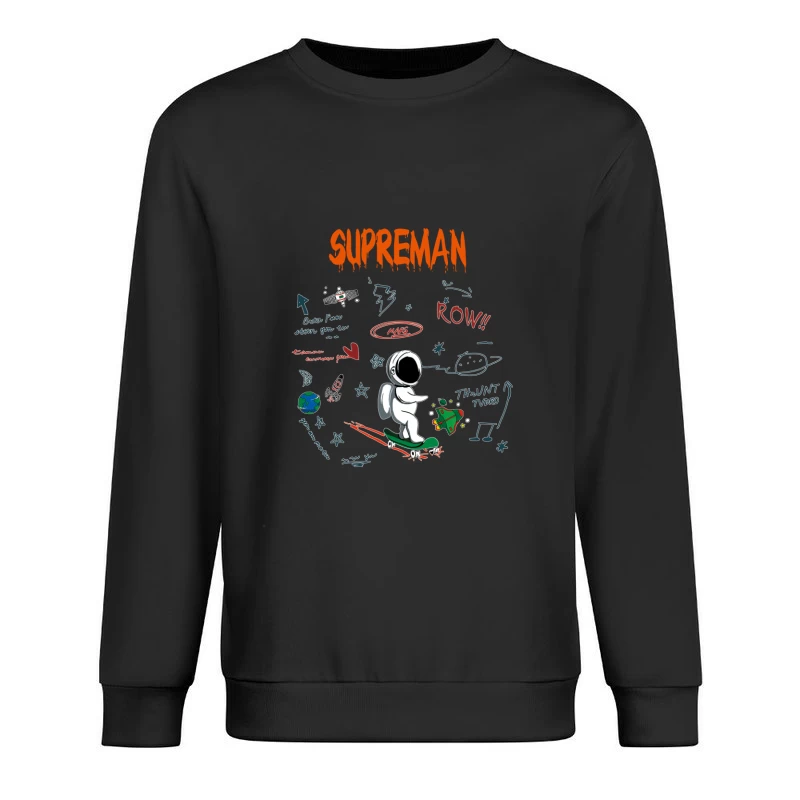 Weltraumabenteuer mit Astronaut Herren Pullover Sweatshirt