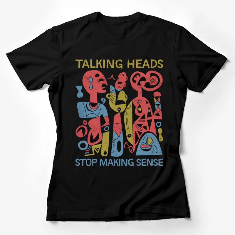 Talking Heads "Stop Making Sense" Abstract Album Art Female T-Shirt