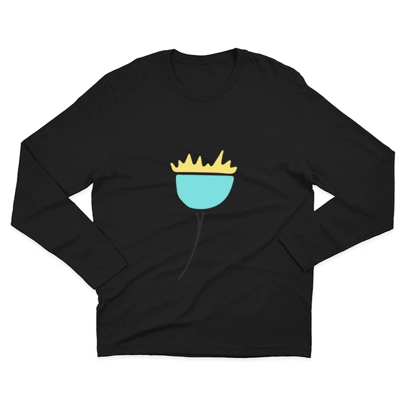 Fleur artistique minimaliste Homme Manches Longues T-Shirt