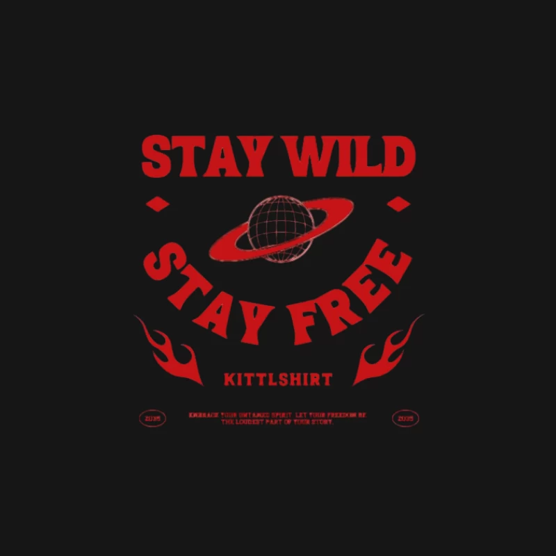 Bleib wild, bleib frei Design Damen T-Shirt
