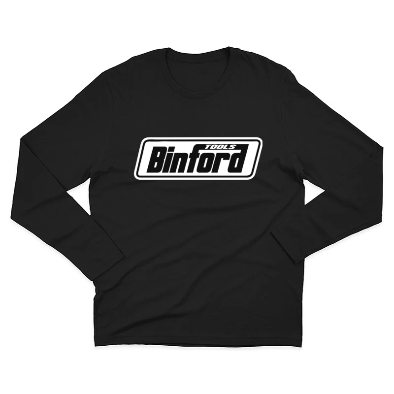 Binford Tools Black and White Company Logo Male Long Sleeve T-Shirt