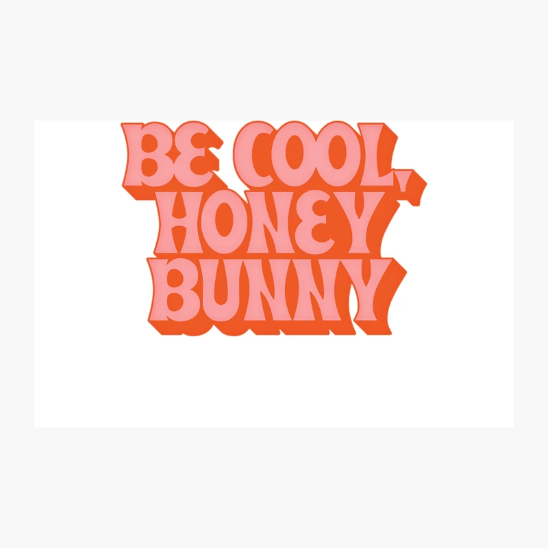 Be Cool, Honey Bunny  Retro 70s Style Design Travel Mug