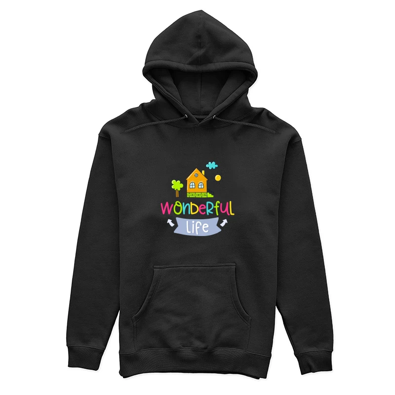 Illustration Colorée de Vie Merveilleuse Femme Sweat à capuche