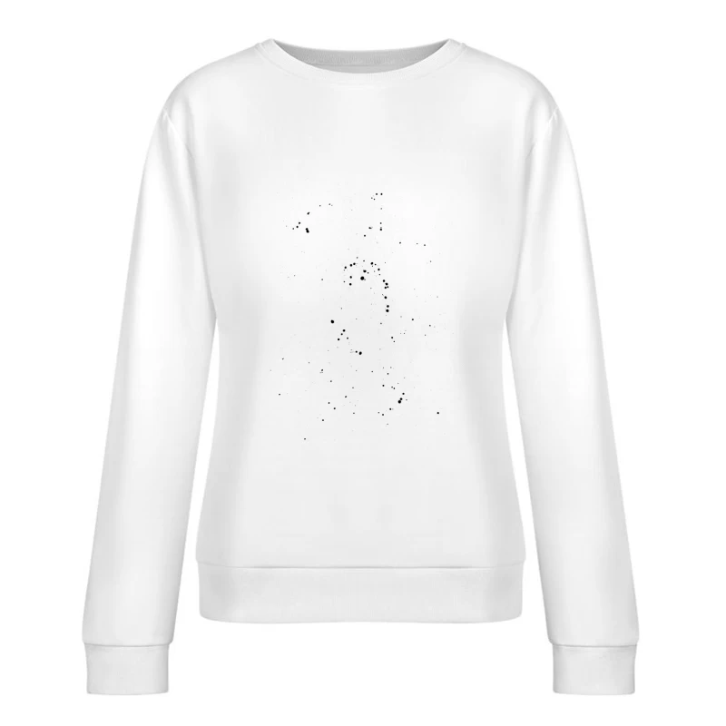 Design artistique avec cercle noir Femme Sweat-shirt à enfiler