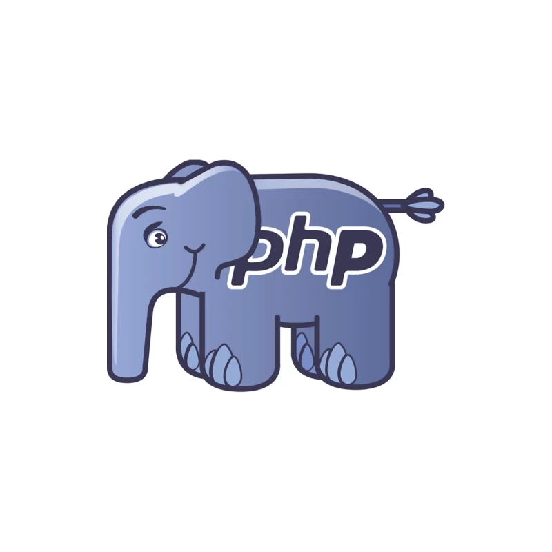 PHP Programming Language Elephant Mascot Logo Mouse Pad