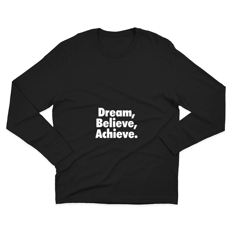 Inspiration et Réussite: Un Motif Motivant Homme Manches Longues T-Shirt