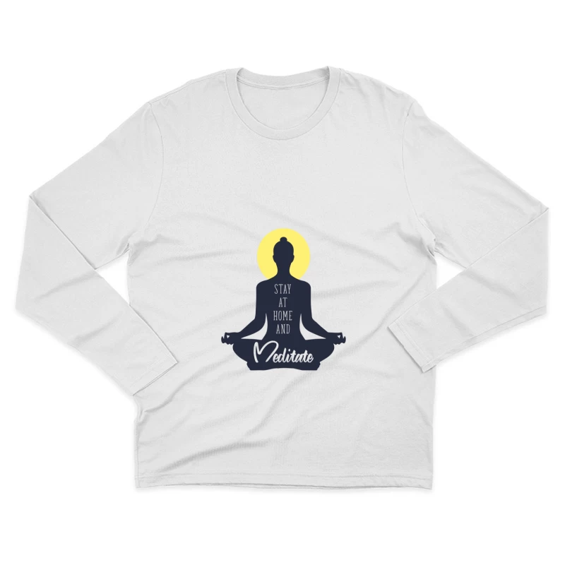 Méditation à la maison Homme Manches Longues T-Shirt