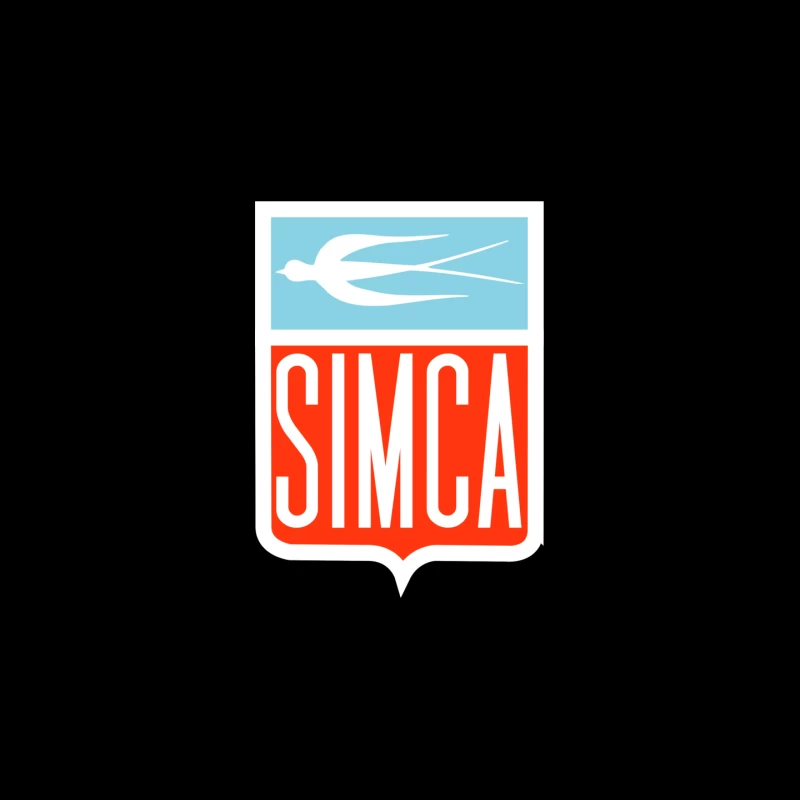 Vintage Simca old bird emblem 2 Mouse Pad