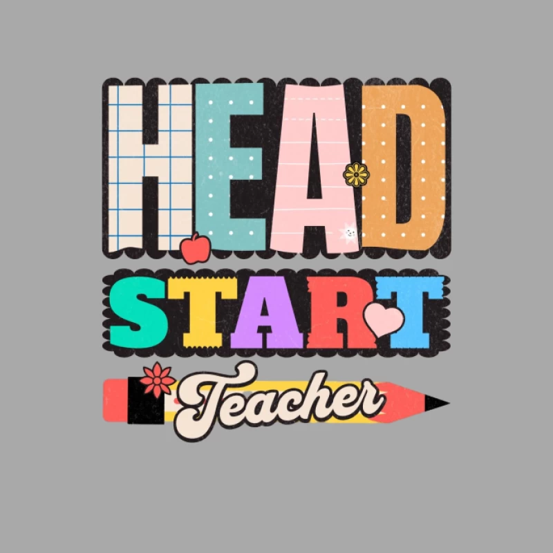 Head Start Lehrer Design Herren Pullover Hoodie