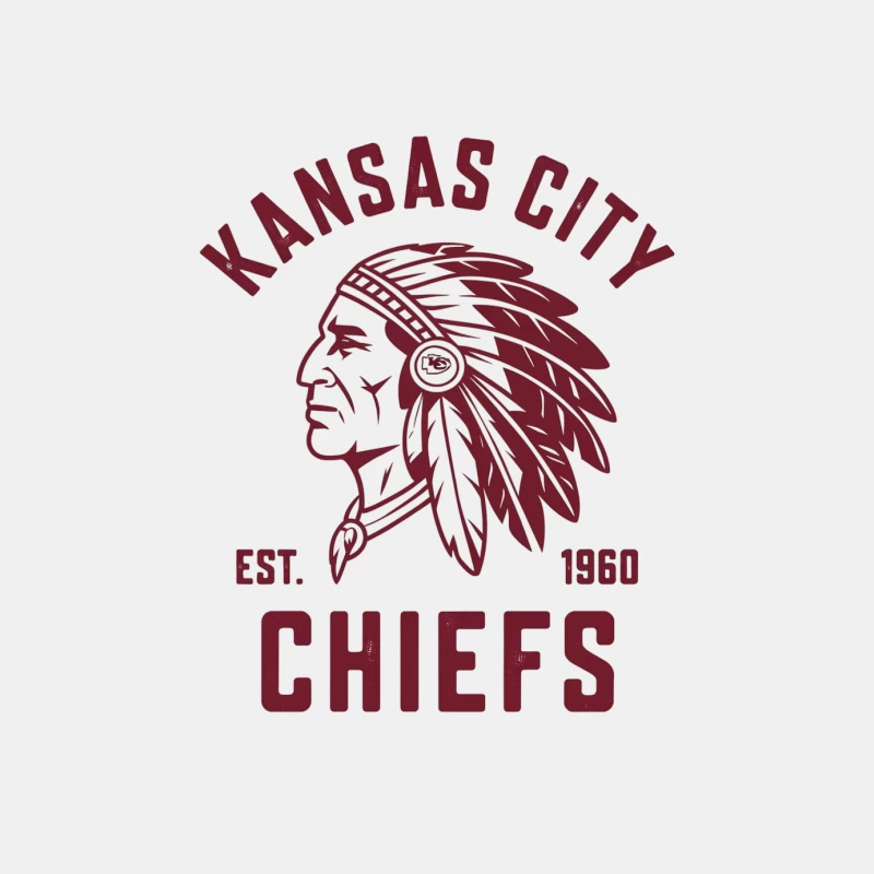 Kansas City Chiefs NFL Team Logo Established 1960 Male Tank Top