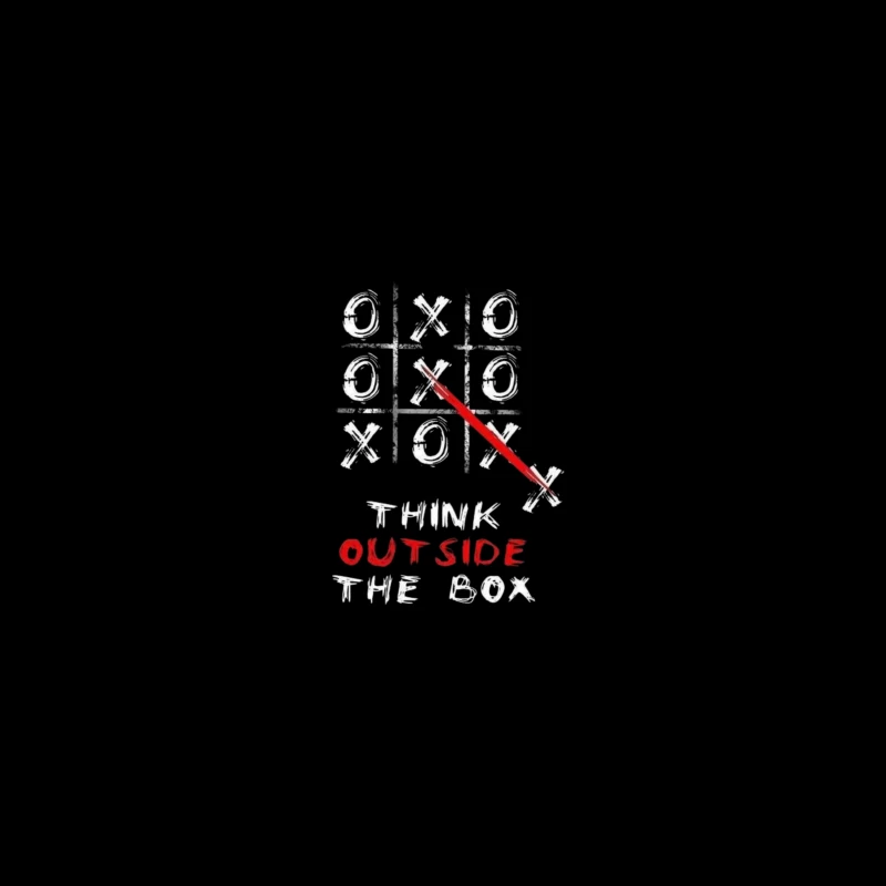 Tic Tac Toe Game Design Desk Mat