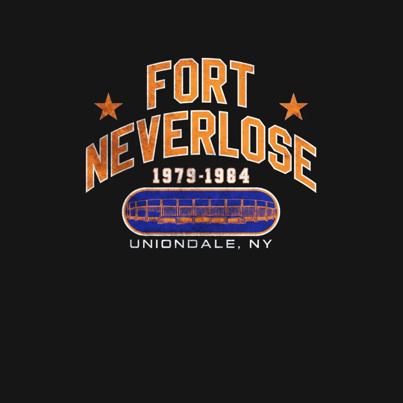 Fort Neverlose: Vintage Logo of Uniondale NY Sports Arena 1979-1984 Female T-Shirt
