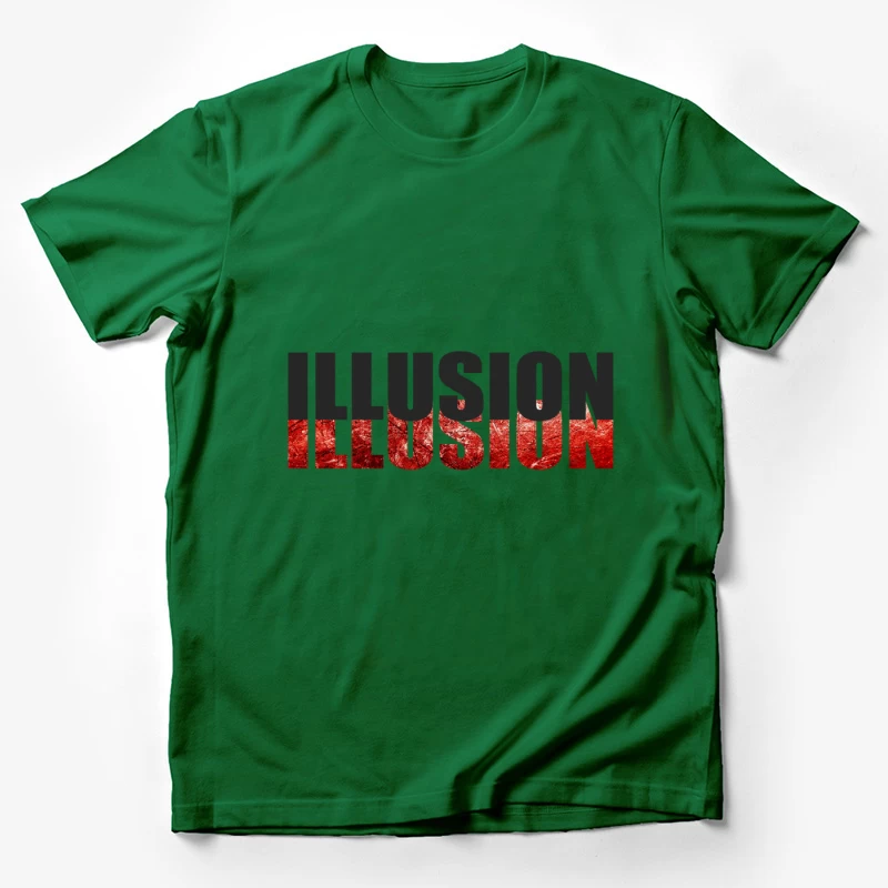 Artistic Representation of Illusion Male T-Shirt
