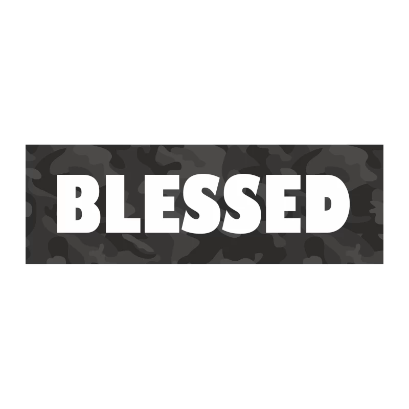 Blessed Camouflage Design Desk Mat