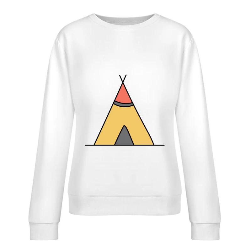 Tente traditionnelle colorée Femme Sweat-shirt à enfiler