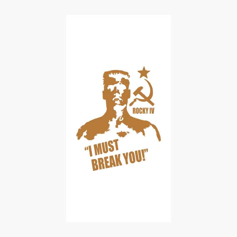 New Rocky Balboa Drago I Must Break You Movie iPhone Case