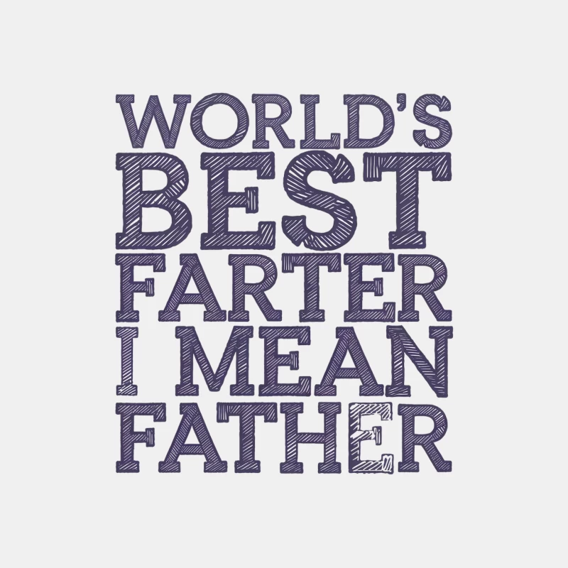 Humorous Father's Day Typography: World's Best Farter Pun Male Tank Top