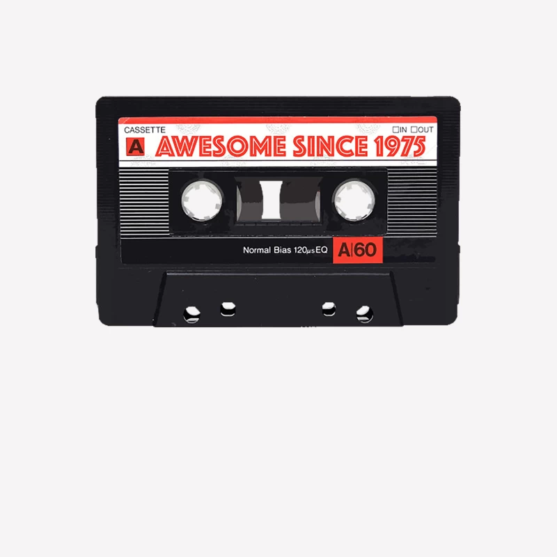 Classic Cassette Tape Mixtape - Awesome Since 1975 Birthday Gift Female T-Shirt