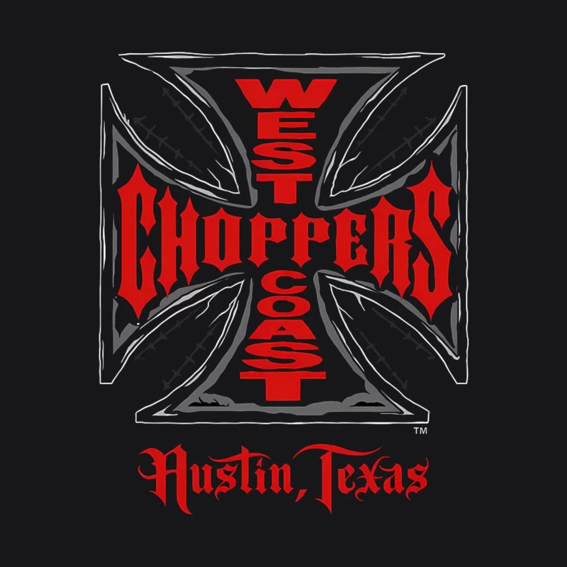 West Coast Choppers Austin Texas Custom Motorcycle Logo Male Pullover Hoodie