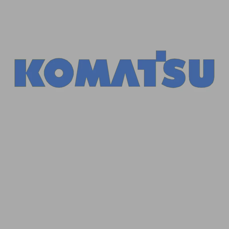 Komatsu Industrial Equipment Company Logo in Blue Female Pullover Hoodie